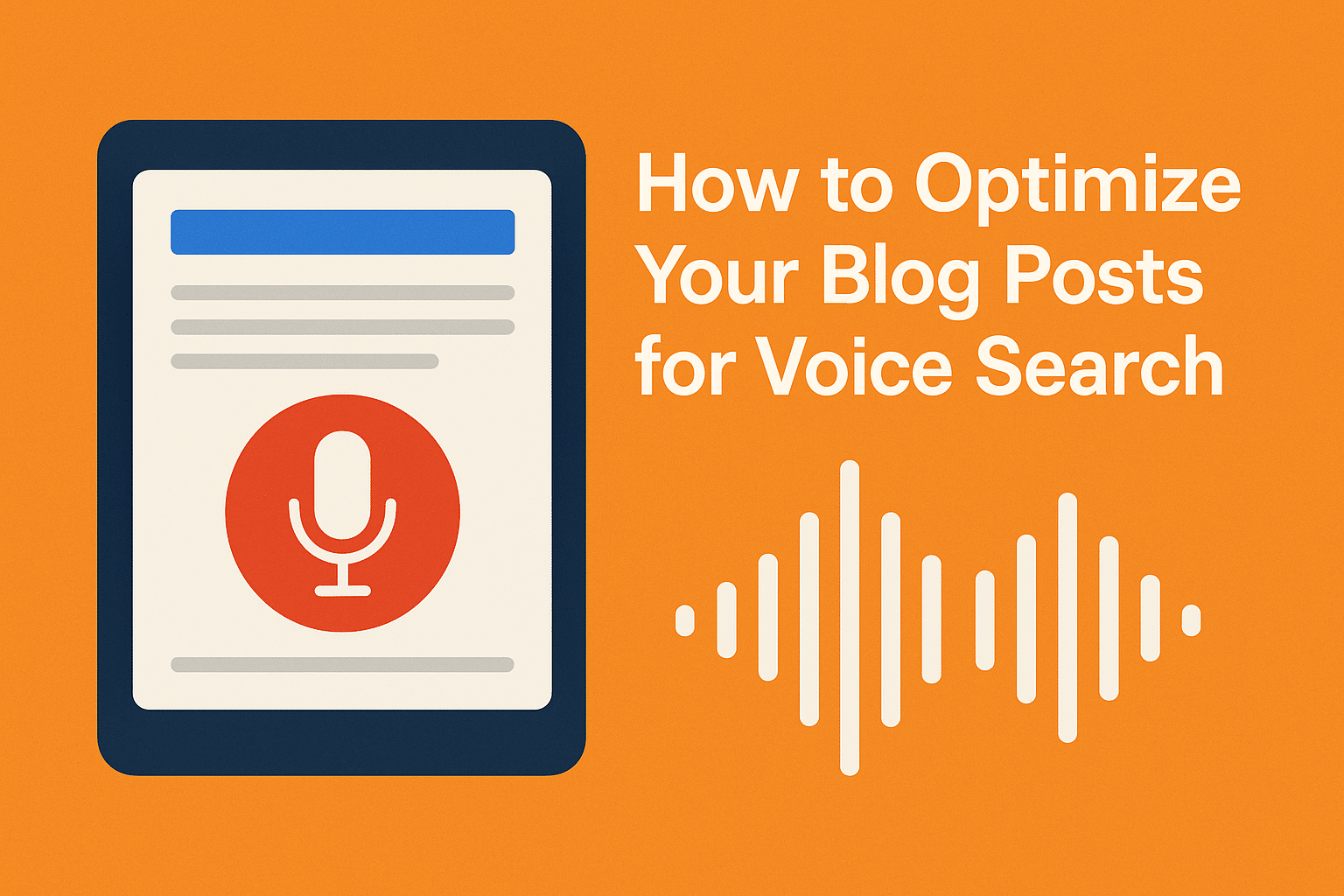How to optimize your blog posts for voice search