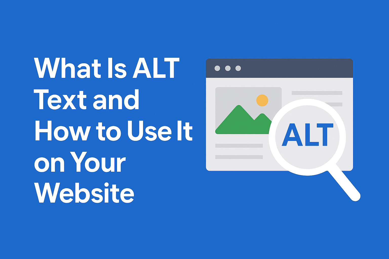 What is ALT Text