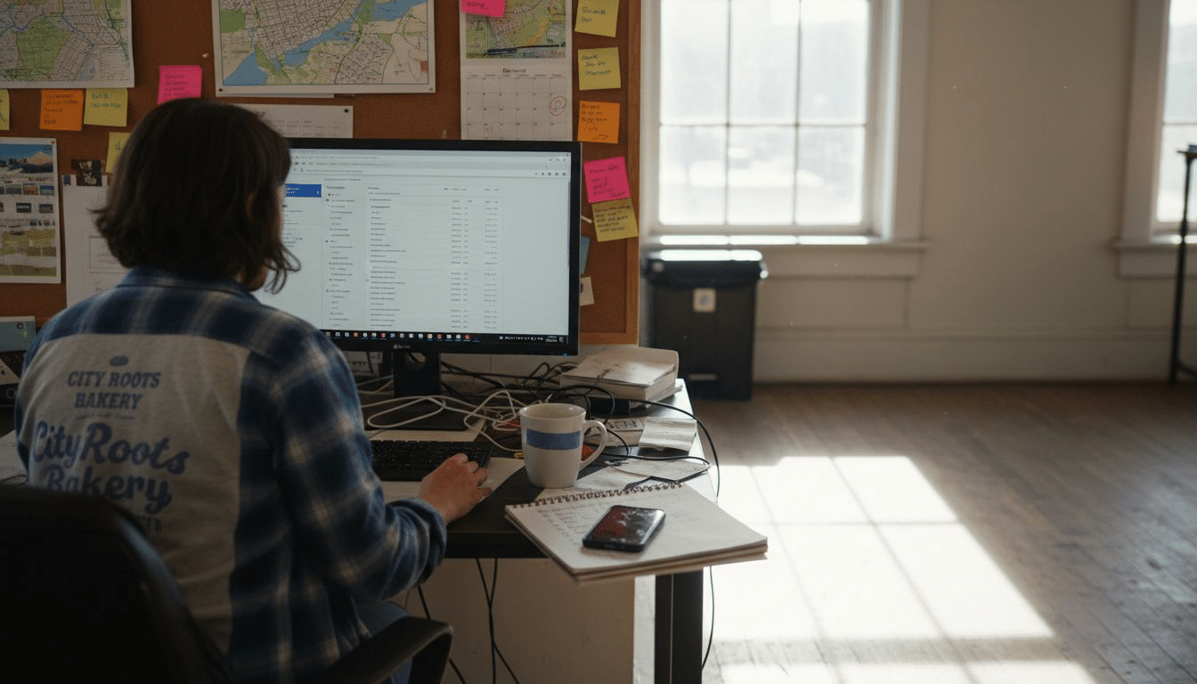 Business owner setting up Google Ads account