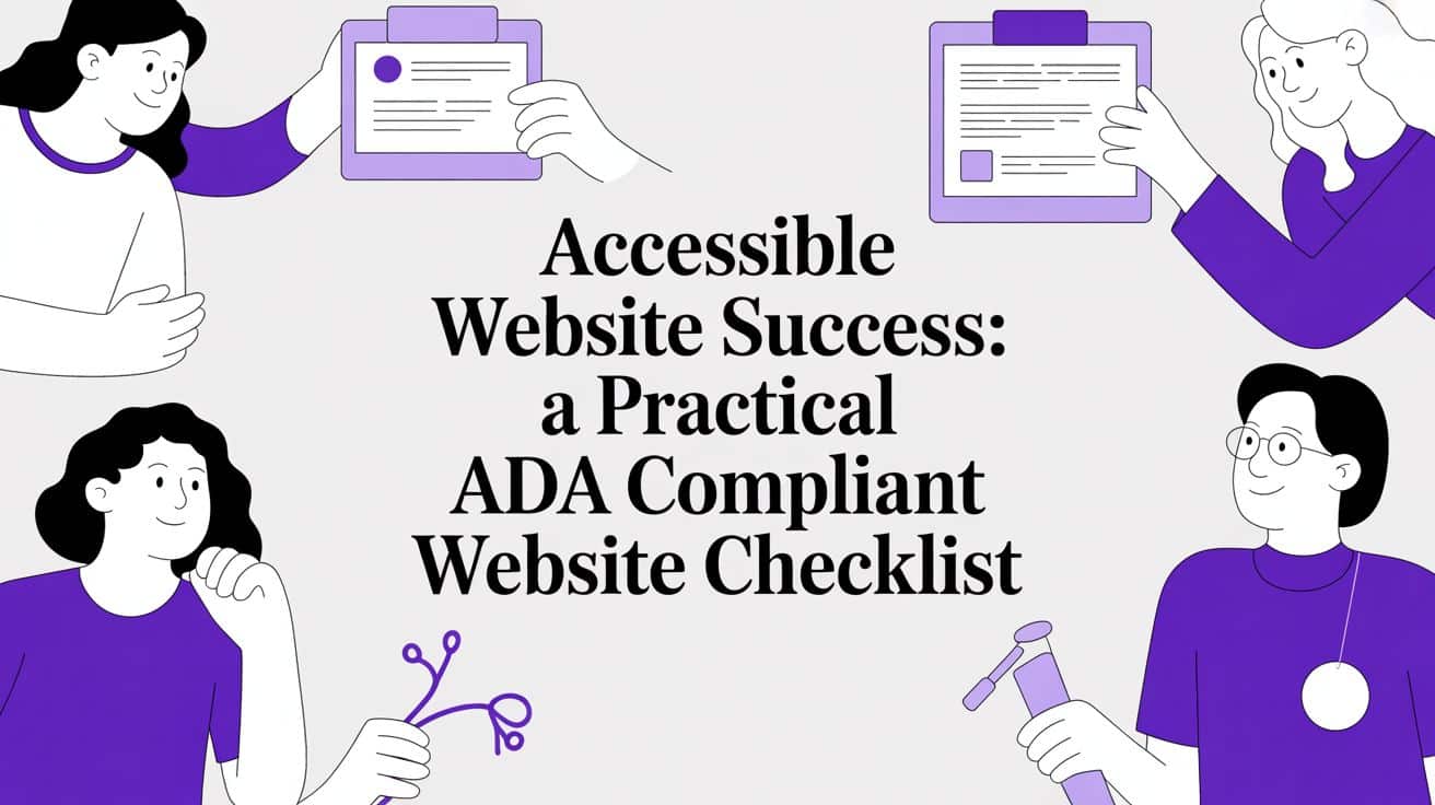 Accessible Website Success: A Practical ADA Compliant Website Checklist