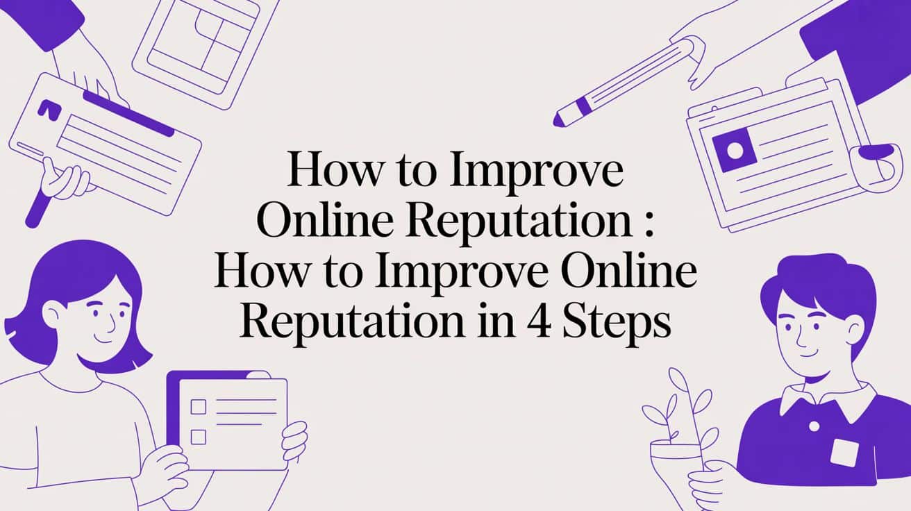 How to Improve Online Reputation: A 4-Step Framework for Business Owners