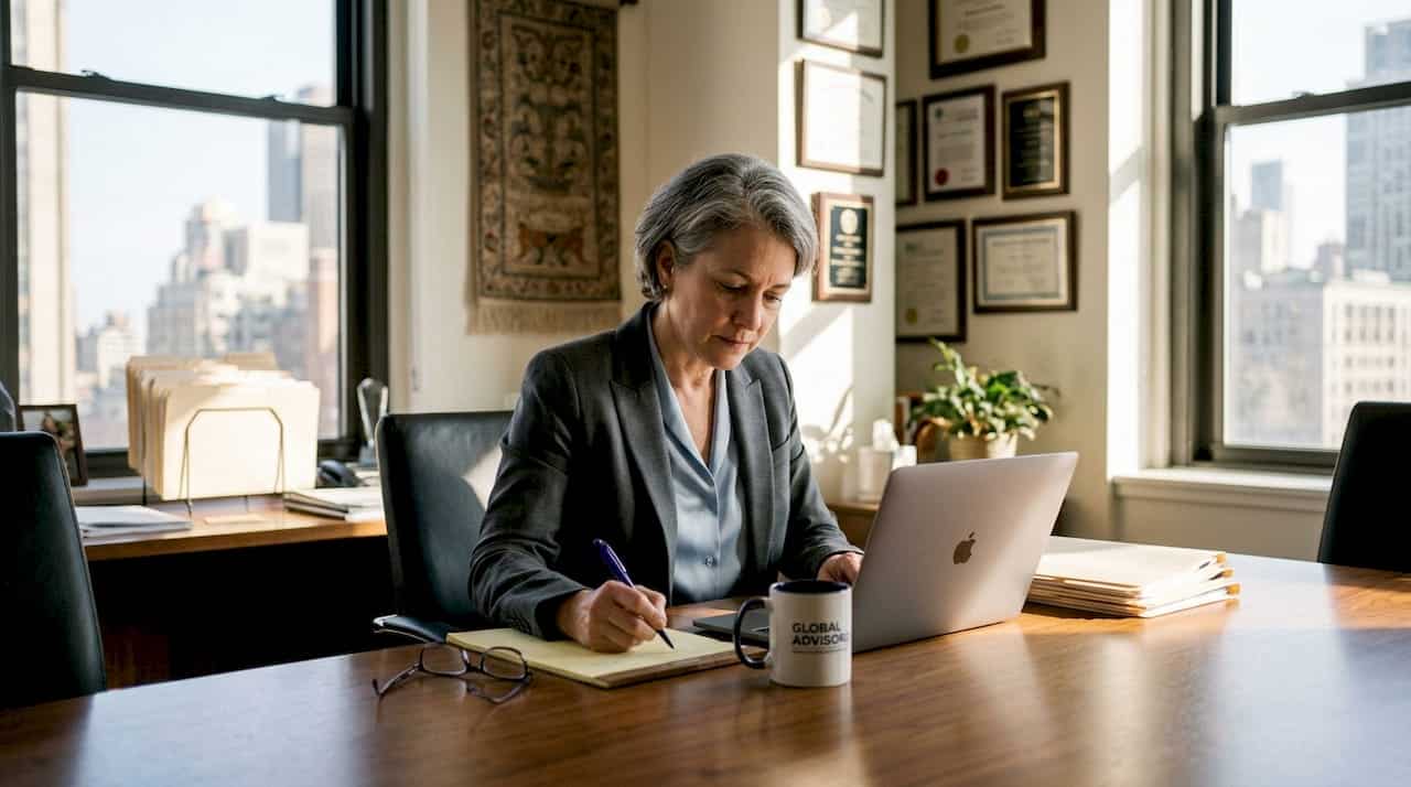 Partner preparing for law firm rebrand