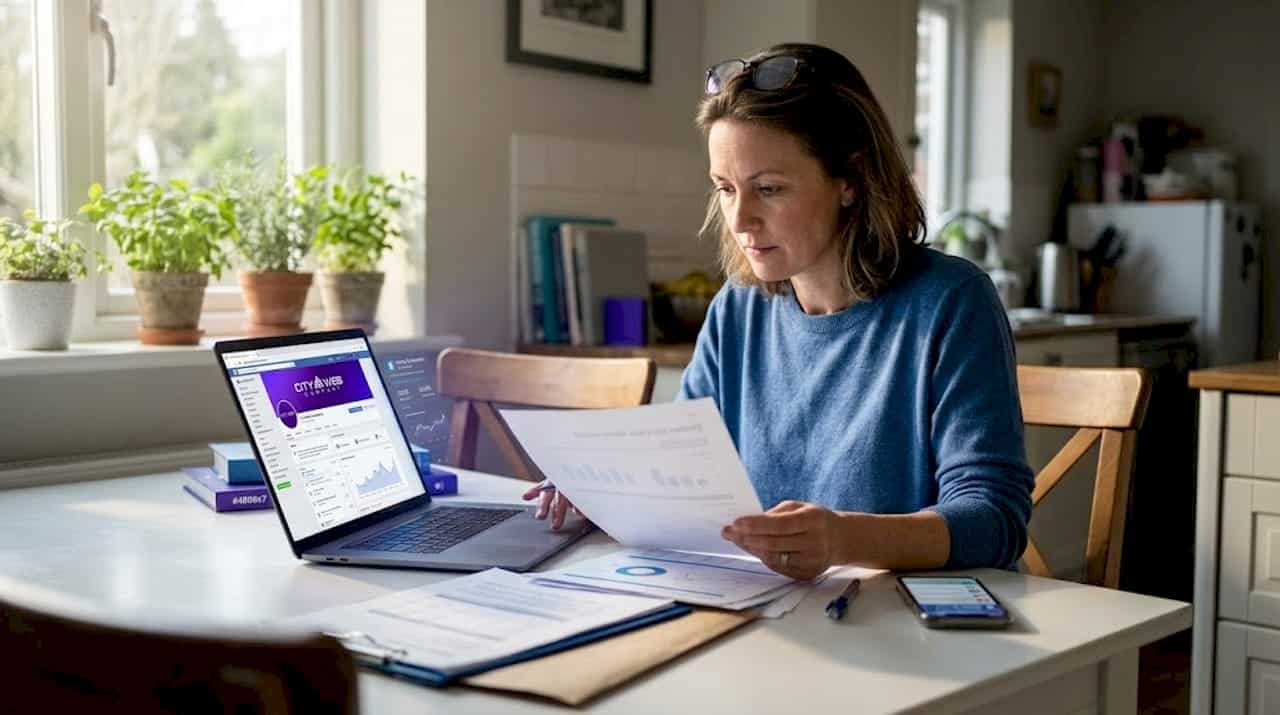 Local business owner reviews social media report