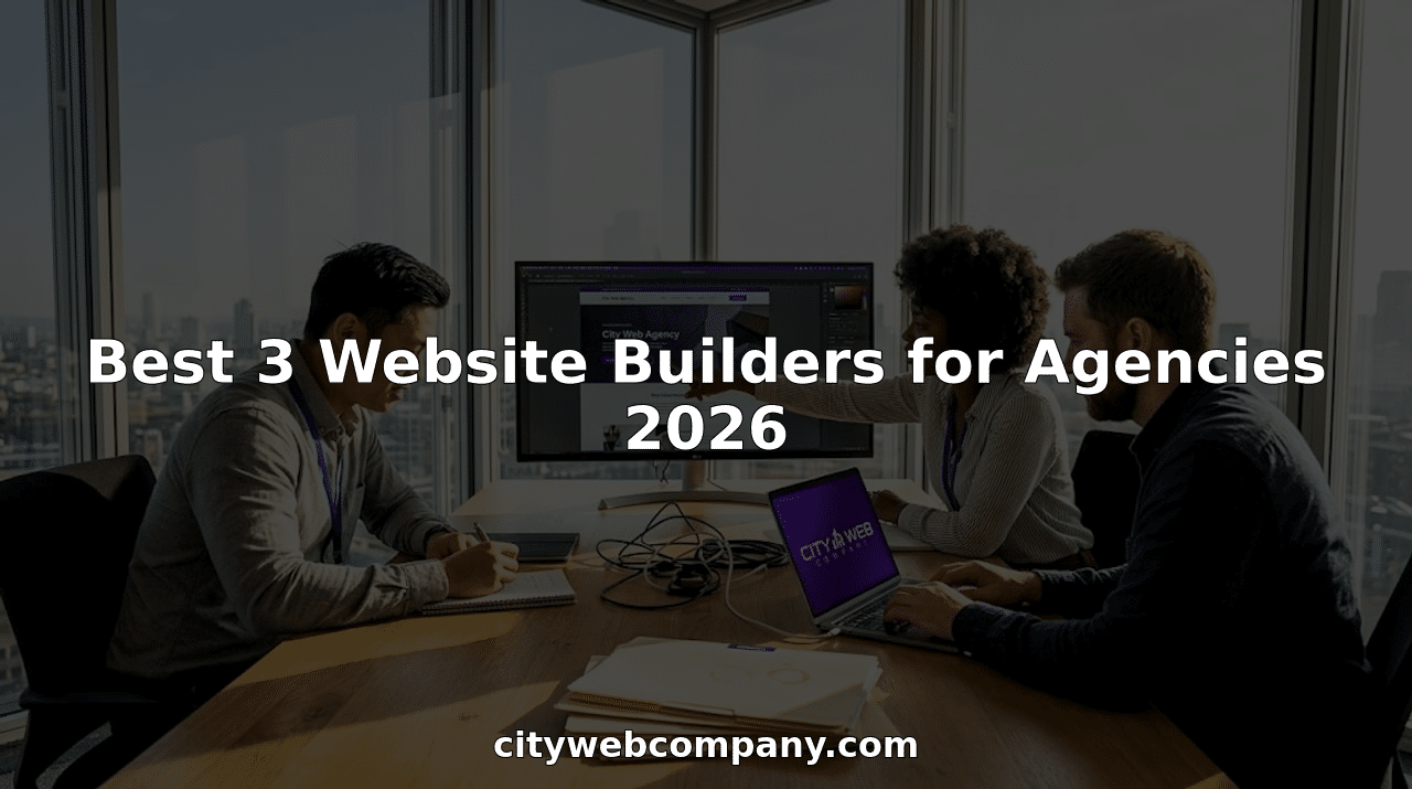 Web designers collaborating in agency office