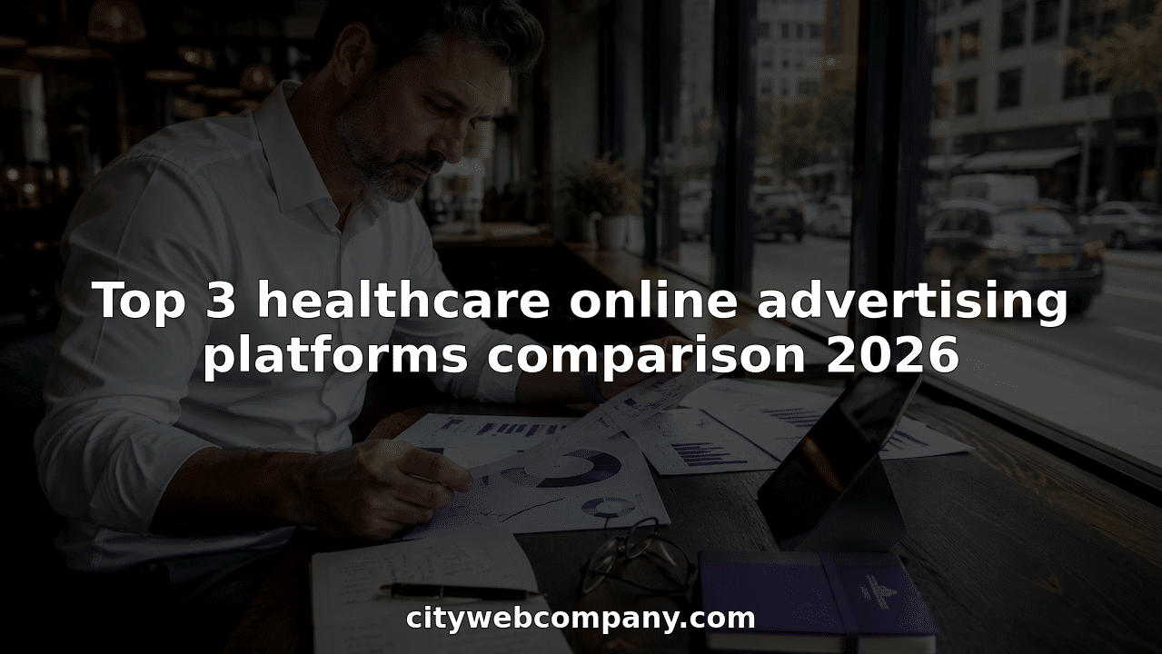 Marketing analyst reviewing healthcare advertising reports