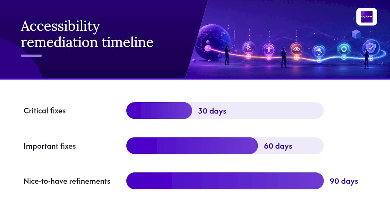 What Should a Website Accessibility Remediation Timeline Look Like? — overview diagram