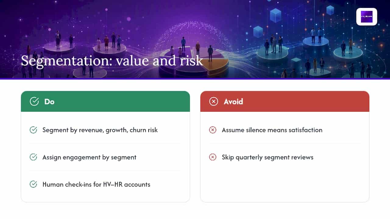 Client segmentation by value and risk