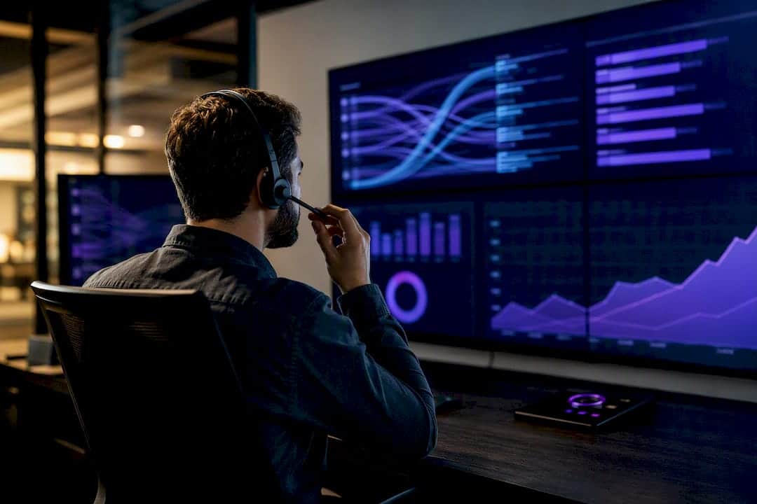 Analyst monitoring call attribution dashboards