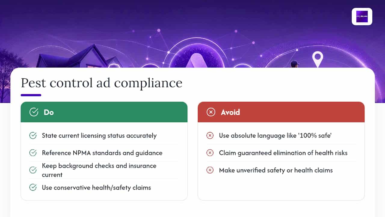 Compliance Rules Pest Control Advertisers Need to Follow — overview diagram