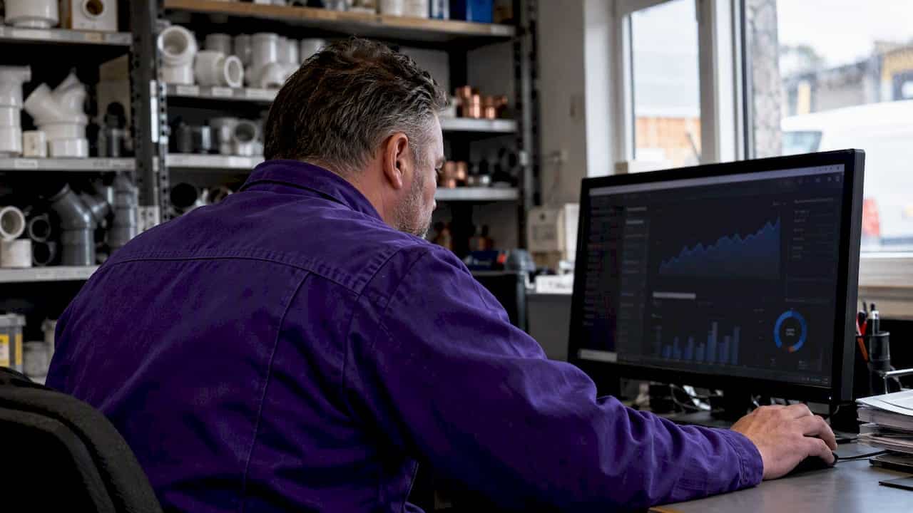 Plumbing owner reviews Facebook campaign analytics